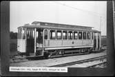 Aktiebolaget Stockholms Spårvägar, SS B9a 593, byggd år 1917. Vagnen byggdes om och förlängdes med 3 meter år 1922. Tidigare Stockholms Södra Spårvägsaktiebolag, SSB B3 116.