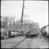 Transport av Skansens Bergbana på transportvagn.