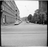 Södervärnsgatan norrut från Spårvägsgatan.