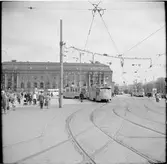 Göteborgs Spårvägar, GS M25 507 linje 2 Tynnered på Drottningtorget.