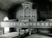 Orgelläktaren i Kristdala kyrka innan restaureringen 1962.