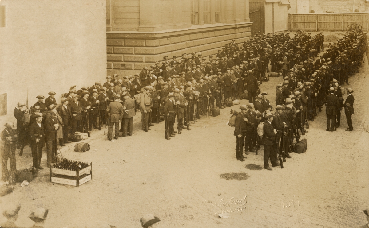 Axel A W Swinhufvud, Landstormens mobilisering 1914.