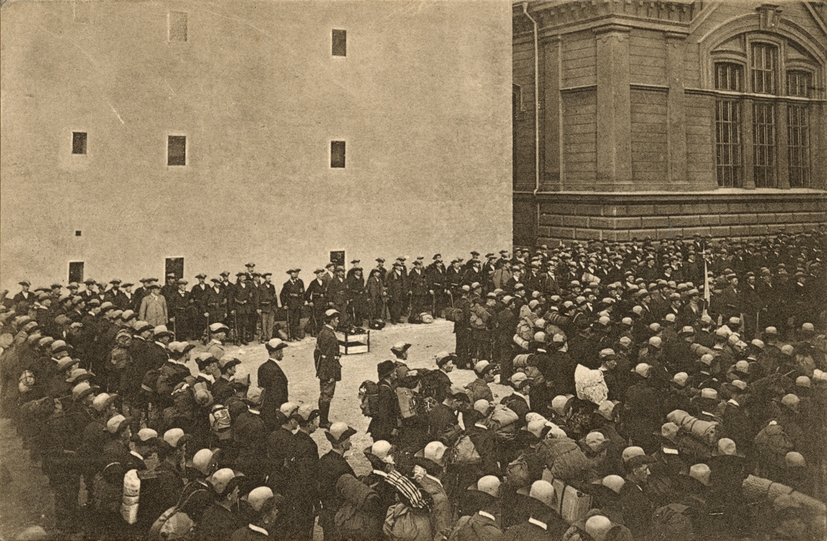 Axel A W Swinhufvud, Landstormens mobilisering 1914.