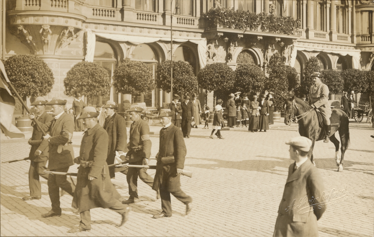 Axel A W Swinhufvud, Landstormens mobilisering 1914.