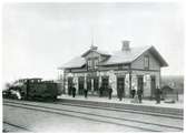 Norberg sn, Norberg.
Järnvägsstationen i Norbergsby, c:a 1900.