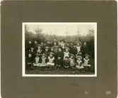 Vänersborg. Elfsborgs läns Dövstumskola, senare Vänerskolan.  Intagningsklassen 1908-1909