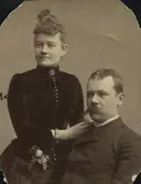 Doktor Åhman med fru f. Emma Tisell.