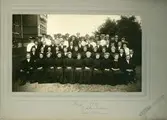 Vänersborg. Elfsborgs läns Dövstumskola, senare Vänerskolan. Gruppbild, konfirmation.