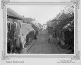 Elin Svensson var dotter till bokhandlare Lars Svensson vars namn förekommer på de flesta vykort i detta album 3096.  På gården tomt 50 (Bron 3) har hållits laxauktioner, vilka illustreras på en målning av Robert Lundberg 1892.