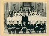 Vänersborg. Elfsborgs läns Dövstumskola, senare Vänerskolan. Gruppbild, konfirmation