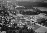 Flygfoto över Värnamo i Jönköpings län. 1153/1963