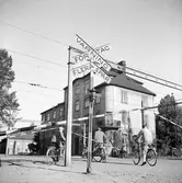 Järnvägskorsningen vid Hamngatan, Västerås.