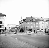 Korsningen Storagatan mot väster/Källgatan, Västerås.