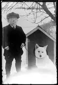Frans Andersson med sin hund
