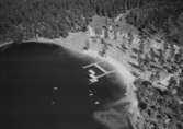 Flygfoto över Åsabadet vid Åsasjön i Jönköpings kommun
776/1964