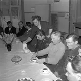 Taklagsfest.
14 februari 1959.