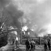 Fajansfabriken brinner.
14 mars 1959.