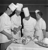 Restaurangskolans avslutning. 
18 juni 1959.