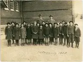 Vänersborg. Elfsborgs läns Dövstumskola, senare Vänerskolan. Gruppbild