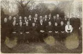 Vänersborg. Elfsborgs läns Dövstumskola, senare Vänerskolan. Konfirmation, gruppbild