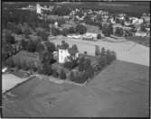 Flygfoto över Kyrkan i Nora.