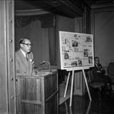 Reportage från pappersbruket Papyrus pressvisning i Mölndal, 29/8 1955. Hans Hulthén.