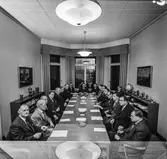 Företagsnämnden på pappersbruket Papyrus i Mölndal, 23/10 1956.