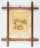 Korvetten Frejas besättning vid Cheopsyramiden