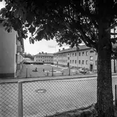 Brunnsgatan 4 och 6 i Mölndal, 28/8 1957.