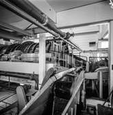 Man i arbete vid nya renseriet på pappersbruket Papyrus i Mölndal, 10/8 1961.