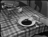 HÄNDER SERVERAR SOPPA VID DUKAT BORD MM