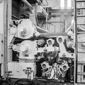 Voith, maskindetalj, på pappersbruket Papyrus i Mölndal, 4/2 1966.