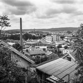 Pappersbruket Papyrus fabriksområde i Mölndal, 1/7 1968.