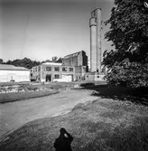 Sulfitfabriken på pappersbruket Papyrus i Mölndal, 4/10 1968.