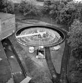 Vattenreningsverk på pappersbruket Papyrus i Mölndal, 21/9 1970.