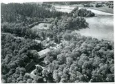 Flygfoto över Fiholms säteri, Fiholm.