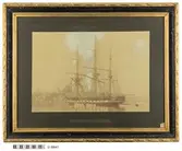 Korvetten Eugenie till ankars på Strömmen