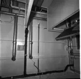 Carlskrona
Interiör av minfartyget Carlskrona, rör arrangemang i taken