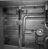 Carlskrona
Interiör av minfartyget Carlskrona, rör arrangemang i taken