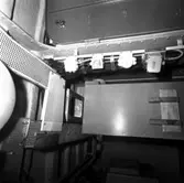 Piteå och Västerås
Interiöer från torpedbåtarna Piteå och Västerås.\\Styrmaskin, SLC, maskinrum och bryggan.