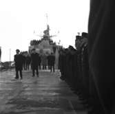 Carlskrona
Befälsflaggan hissas på minfartyget Carlskrona