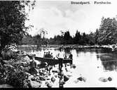 Strandparti i Forsbacka. Foto i början av 1900-talet.