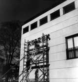 Nya Länsmuseet i Jönköping under uppbyggnad 1956.