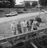 VD Hans Frisk med besökare vid Polhemsdockan