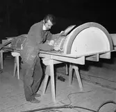 Norska Ses-en i plastverkstan och sektionstillverkning i flakhallen