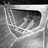 Norska Ses-en i plastverkstan och båt nr 2 i mellanhallen