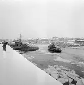 Håltagning i botten på Landsort