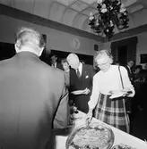 Bertil Blomstergren avtackas av marinen och Karlskrona kommun