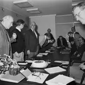 Bertil Blomstergren avtackas på ett T-möte