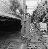 Arbetsbilder i botten på Baltic Press